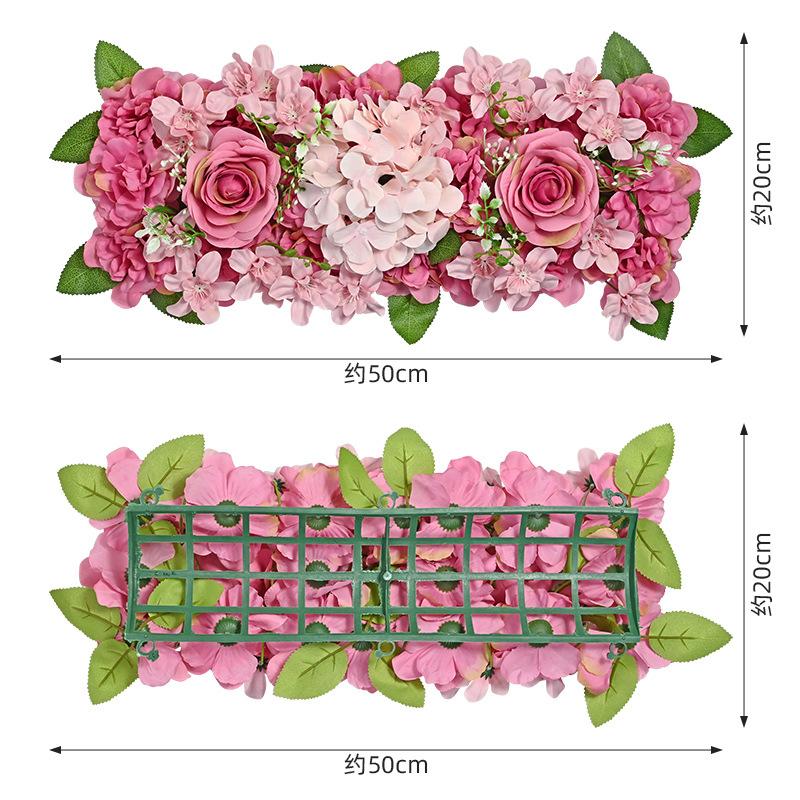 Simulation Long Flower Row Wedding Hotel Banquet Long Table Flower European Arch Trailing Flower Wedding Party Decoration Flower