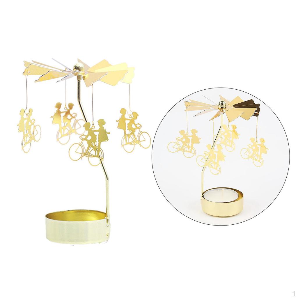 Light Rotary Candlesticks Candle Holder Decor