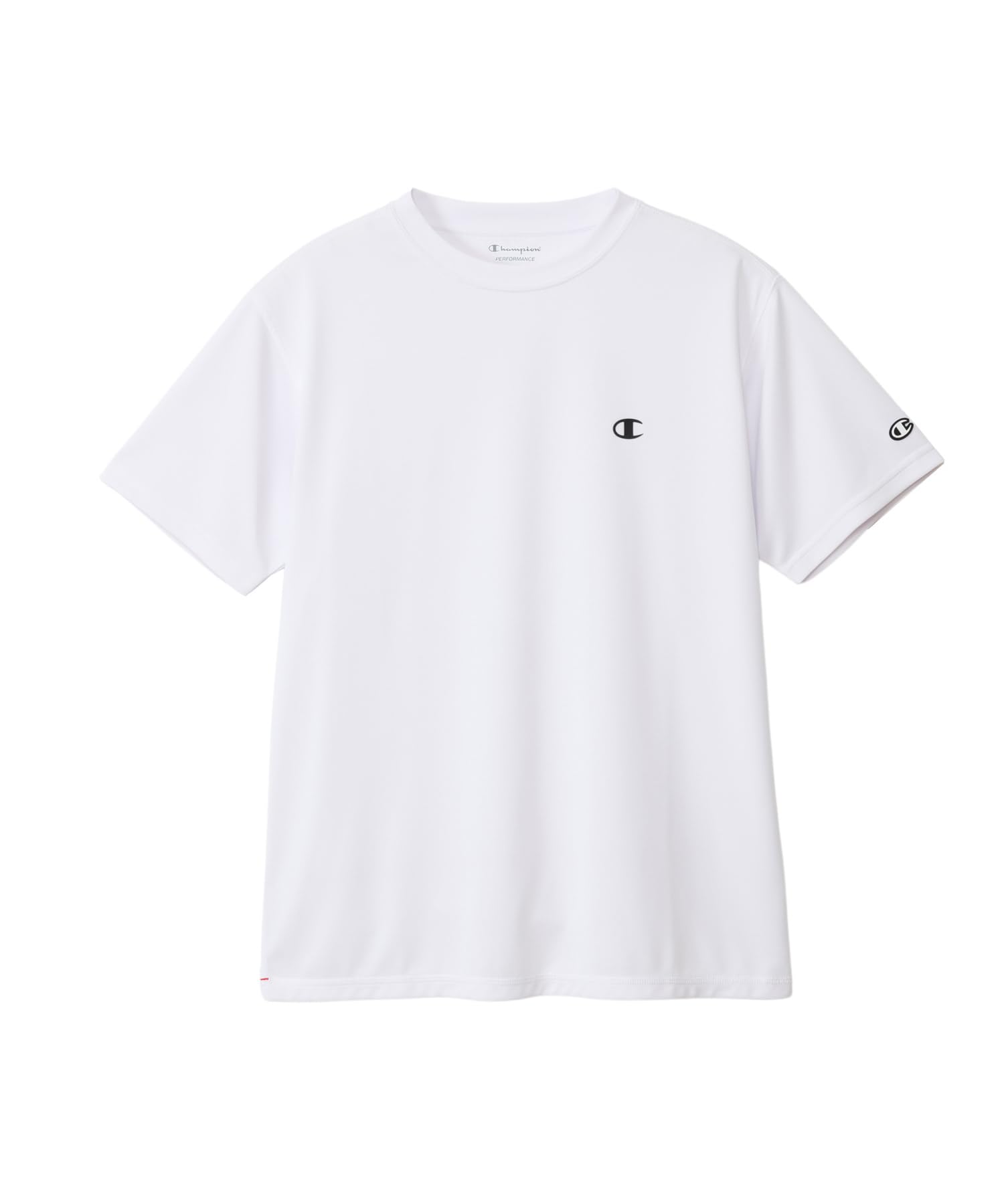 

Champion Футболка с коротким рукавом UV Crew Quick One Point Rubber SHORT SLEEVE BASIC SPORTS Белая футболка, Защита, 100% полиэстер, Горловина, Антибактериальная, белый