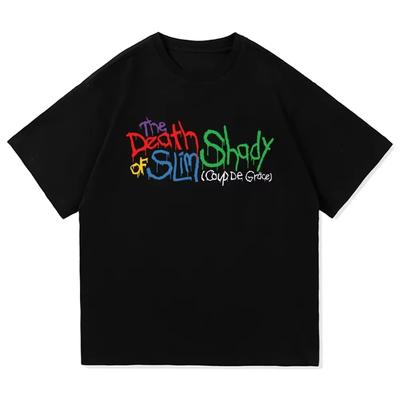 Eminem The Death of Slim Shady Renaissance T-shirt Heren Dames Harajuku Hip Hop T-shirt Unisex Hoge Kwaliteit Katoenen T-shirts Tops