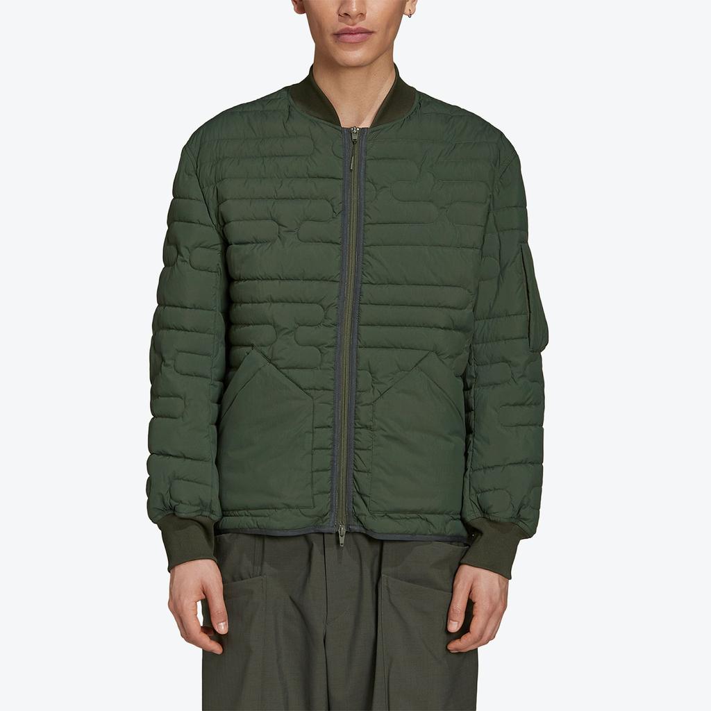 Y-3 Solid Color Insulated Design Pilot Cotton Jacket Men jackets Green HB3469