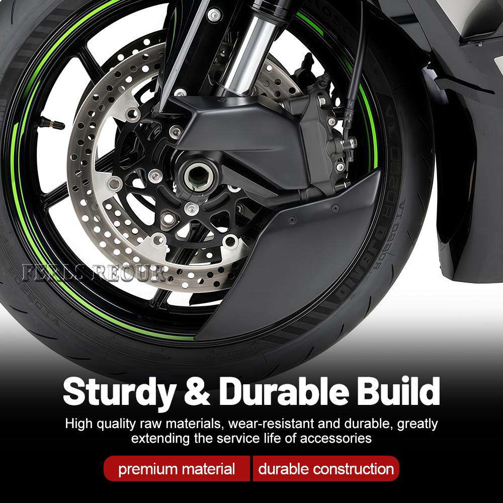 Motorcycle Air Ducts Side Cover For Kawasaki Ninja ZX-6R 2024+ ABS Black Motorcycle Brake Caliper Radiator Brake Disc Cooler