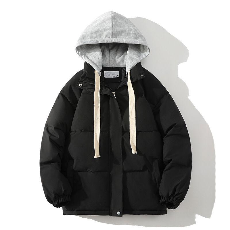 

Winter New Men s Padded Hooded Cotton-padded Jacket Personality Leave Two Casual Cotton-padded Jacket Coat Men. 2XL