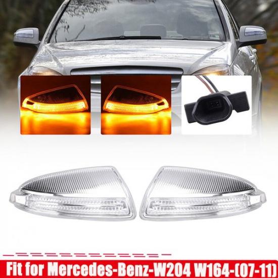 Door Mirror Side Mirror LED Turn Signal Light For Mercedes W204 / C250 C300 C350