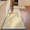 Kitchen Floor Mat Long Strip Runner Rugs Non-slip PVC Leather Washable Kitchen Rug Oil-proof Waterproof Carpet Home Decoration