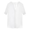 Longzi Cotton Short Sleeve Round Neck Top