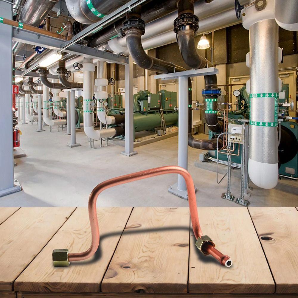 1Pcs 240mm Air Compressor Exhaust Tube Anti-overheating Copper-plated Aluminum Valve Tube Smooth Operation Air Line Hose