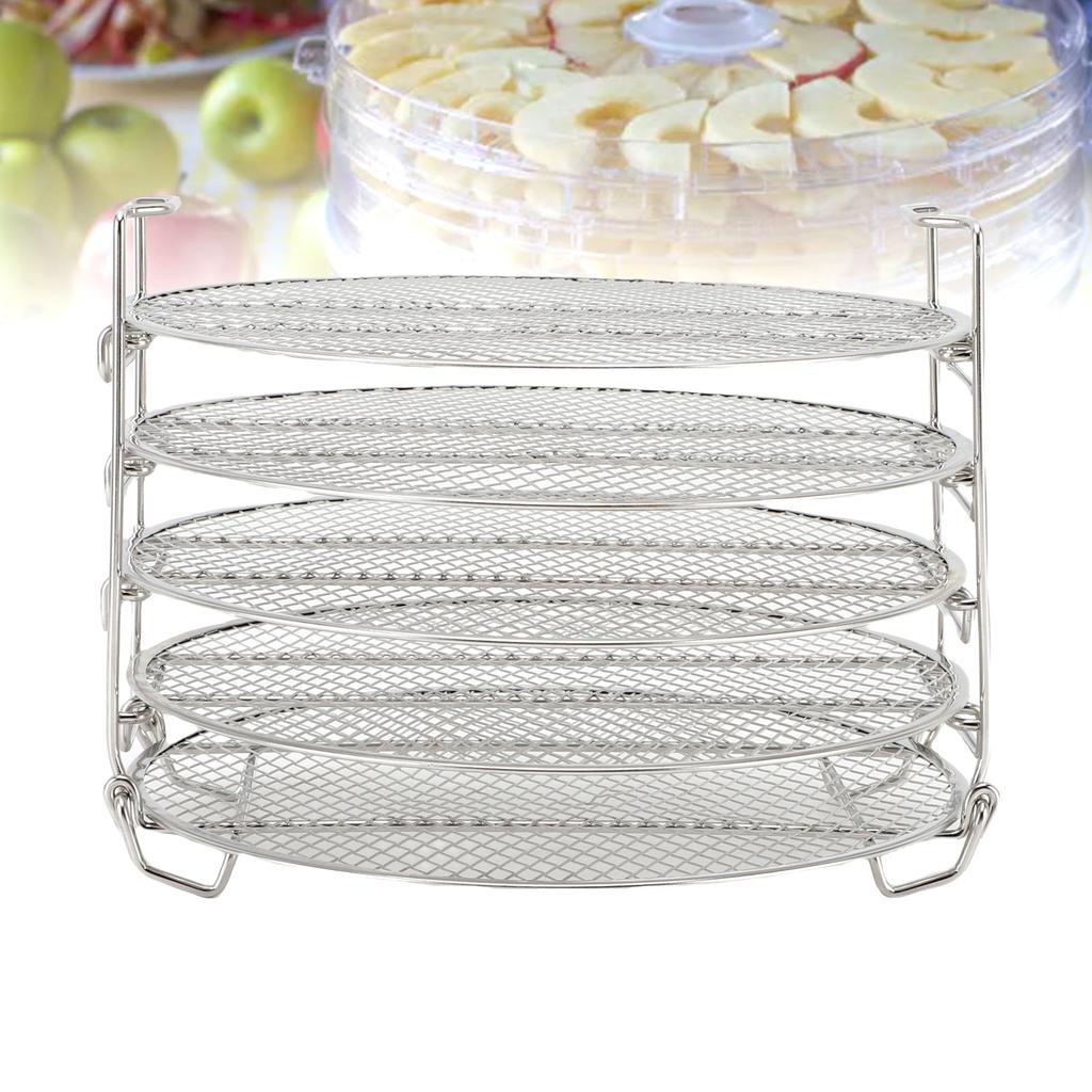 5 Layer Dehydrator Stand Fit for Foodi 6.5qt 8qt Stackable Stainless Steel Dehydrator Rack
