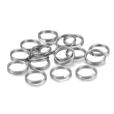 100 teile/los 6 8 10 12mm Edelstahl Open Jump Split Ringe Doppel Loops Anschlüsse Für DIY Schmuck Machen schlüsselring Supplie