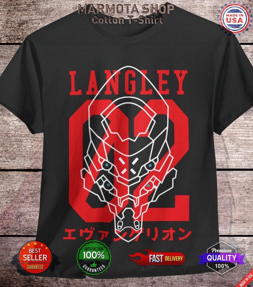 

Asuka Langley Neon Genesis Evangelion Shirt EVA-02 Japanese Anime Tee T-Shirt 02 4XL
