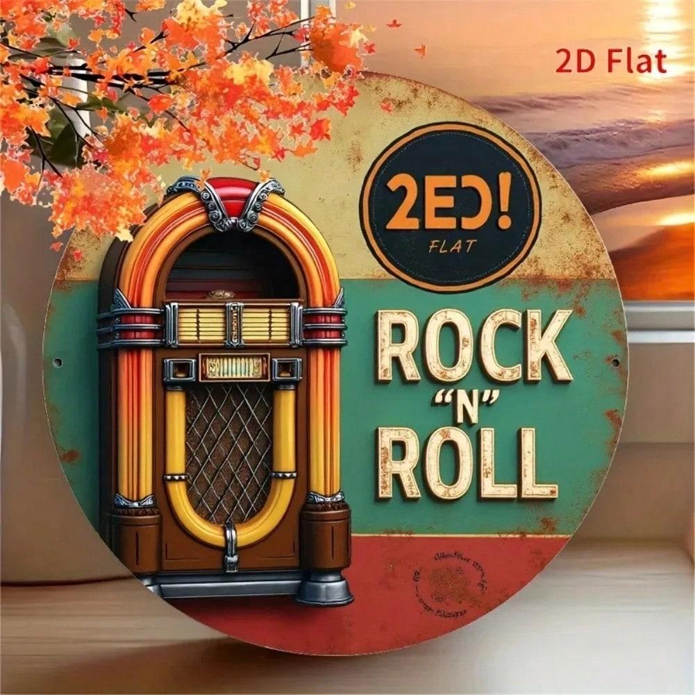 Vintage Metal Wall Art Mid Century Retro Decor Pre Drilled Easy Hang 20x20