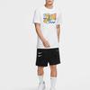 Nike T Shirts Men's White Crew Neck Moderate Straight Fit CW0427-100