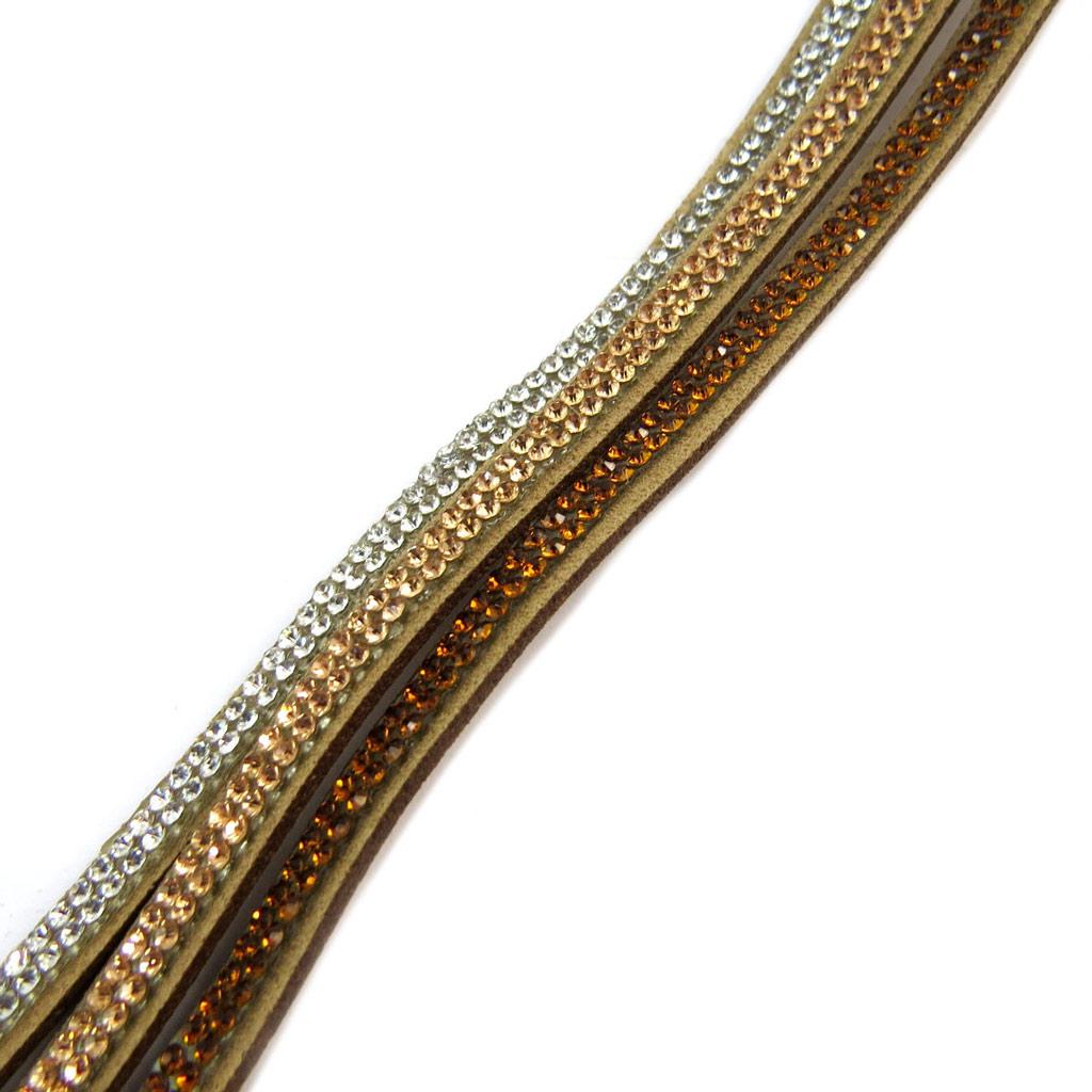 Les Trésors De Lily [P5368] - Armbånd Designer 'Sissi' rav (2 rader)