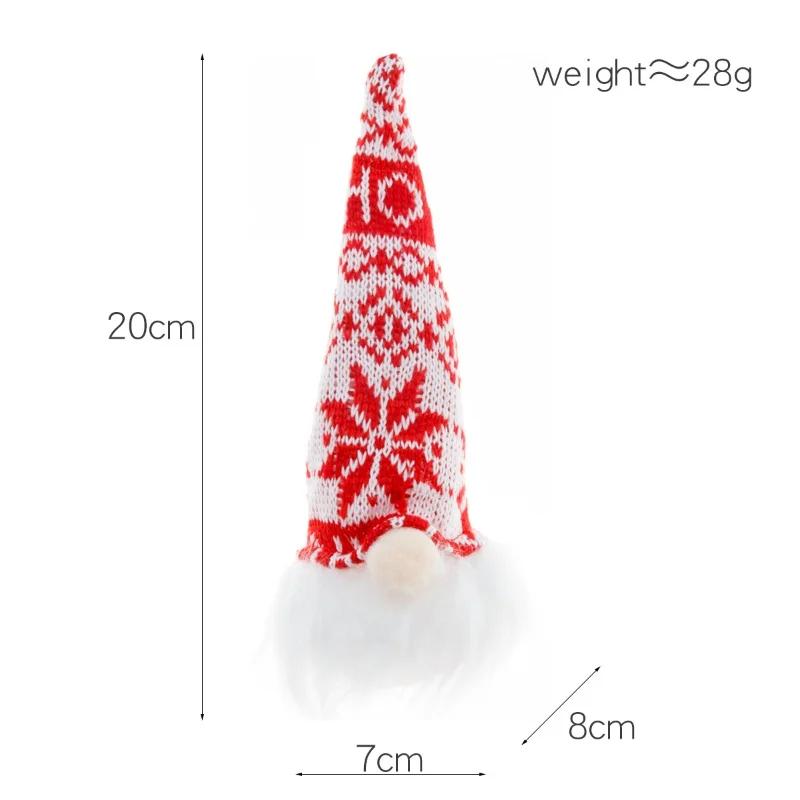 Christmas Decorations Night Light Forest Old Man with Light Gnome Doll Pendant Luminous Christmas Tree Pendant
