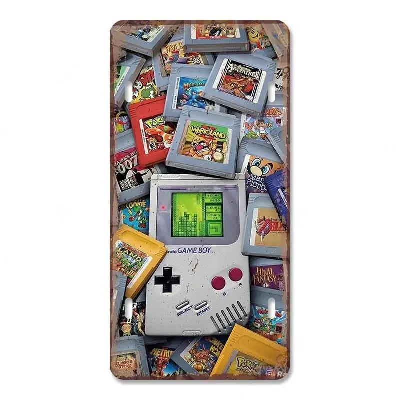 Vintage Video Game License Plate Metal Sign Playstation Gamer Metal Tin Poster For Boys Play Room Workshop Home Wall Art Decor