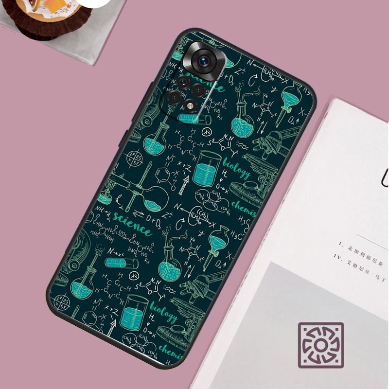Vintage Chemistry Laboratory Case For Redmi Note 12 10 9 8 11 13 Pro 9S 10S 11S 12S Phone Cover For Redmi 12C 9C 10C 13C