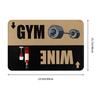 Humorous Gym Or Wine Design Doormat Mat Anti-Slip  Kitchen Bath Toilet Rug Carpet