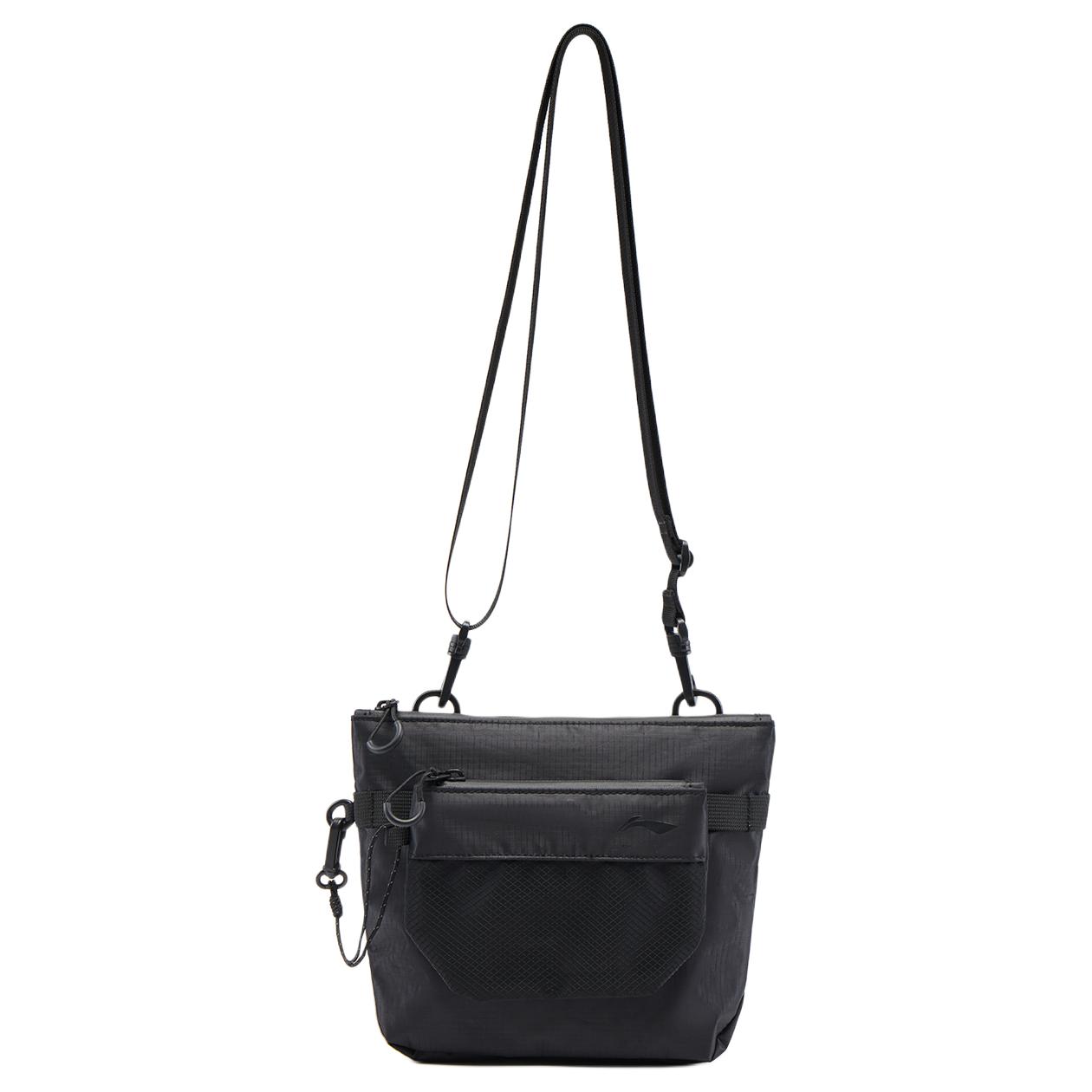

New LiNing PU Crossbody Bags Unisex Black ABDV219-1 61.0*14.0*50.8CM