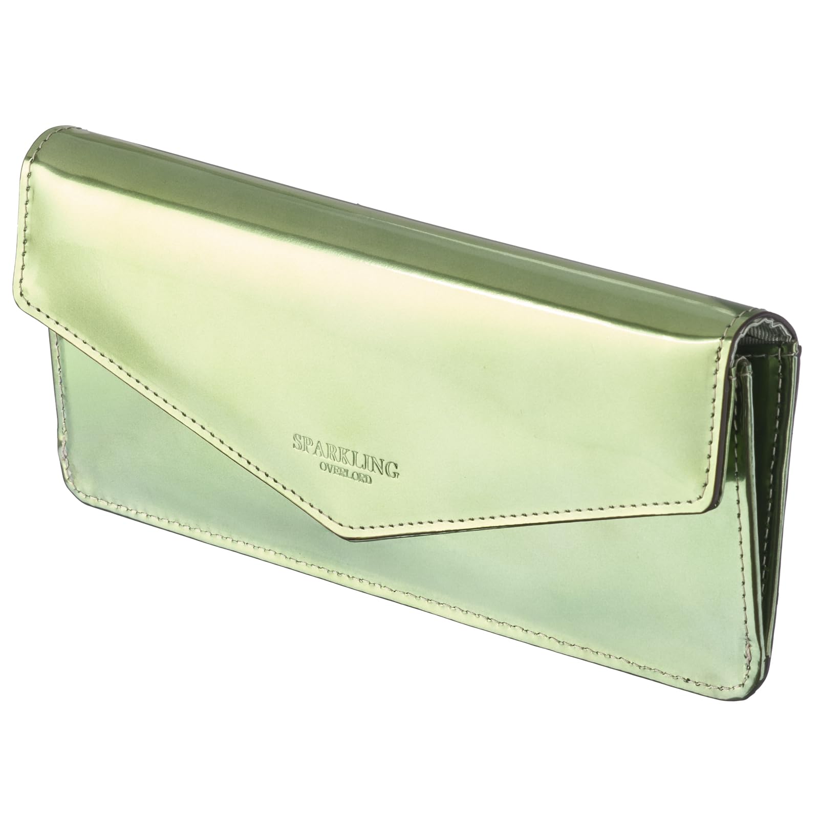 

[VOICE] Italian OVER LORD Cowhide Leather Women s Long Wallet, Ultra-Thin and Lightweight, Letter-Shaped, Holds 8 Cards, Gift Boxed, L.Green, Light