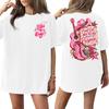 Women's Trendy Casual Short Sleeve Letter Print T-Shirt for Everyday Wear