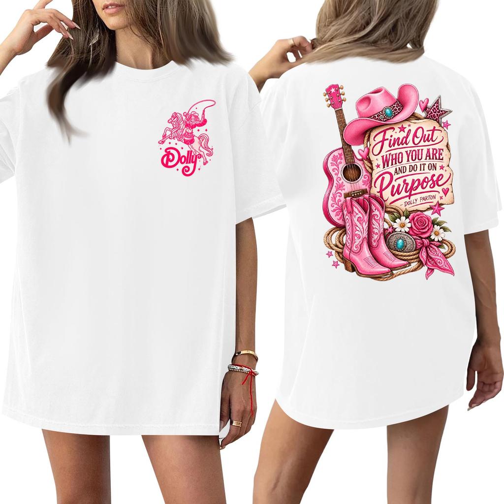 Women's Trendy Casual Short Sleeve Letter Print T-Shirt for Everyday Wear