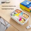 BBFRESH 316 Stainless Steel Microwavable Divided Lunchbox
