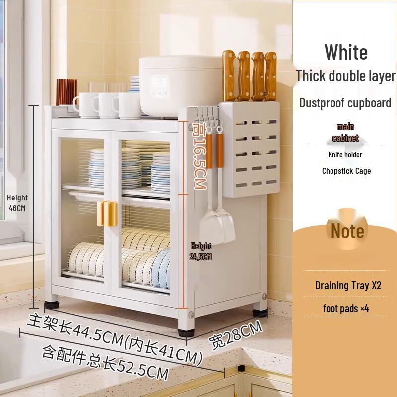 Moderner staubdichter Aluminium-Geschirrtrockenständer