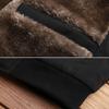 Men's Winter Down Coat Thick Plus Velvet Lapel Pocket Outdoor Waistcoat Uniform Lapel Jacket For Men Warm Clothing Windproof Windbreaker Men Parka