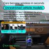 Bluetooth 5.4 Audio Transmitter Receiver RGB LED Display Hifi Stereo Music Wireless Adapter 3.5MM AUX TF With Mic For TV PC Car