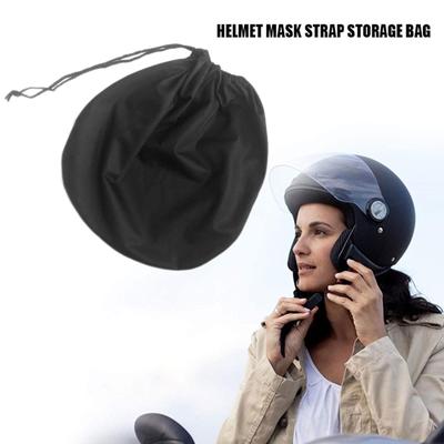 Helmet Protective Bag Dust Proof Lightweight Motorcycle Helmet Protect Single Rope Plush Draw Pocket Car Accessory 1pc