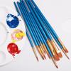 6/20 Peças Conjunto de Pincéis de Nylon Coloridos Pincel para Tinta a Aquarela Acrílica Pincéis Coloridos Profissionais para Pintura a Óleo Papelaria