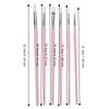 6pcs Flat And Pointed Watercolor Paint Brush Set Clay Sculpting Tool Set  For Watercolor Painting
