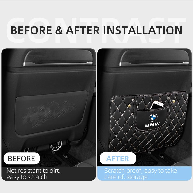 HJ5554-Car Waterproof Seat Back Protector Cover Auto Anti Mud Dirt Pads with Storage Bag for BMW E90 E60 E71 F30 F20 xksh32