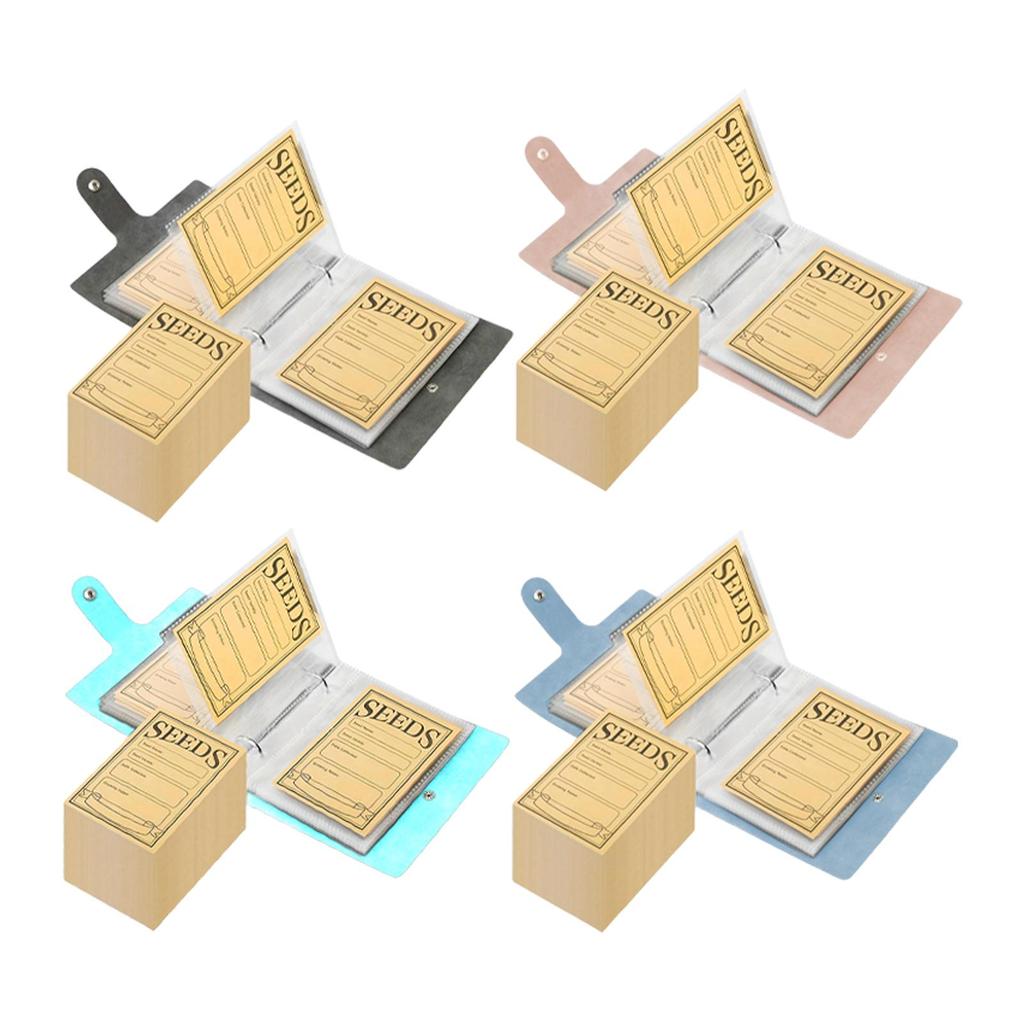 Organizer Binder with 50Pcs Envelopes Multipurpose Garden Packet Organizer for School Balcony Home Vegetables Beads