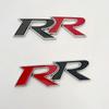 3D Metal RR Logo Car Front Grille Rear Trunk Emblem Badge Decals For Honda Civic Mugen Accord Crv City Hrv Sticker Accessories