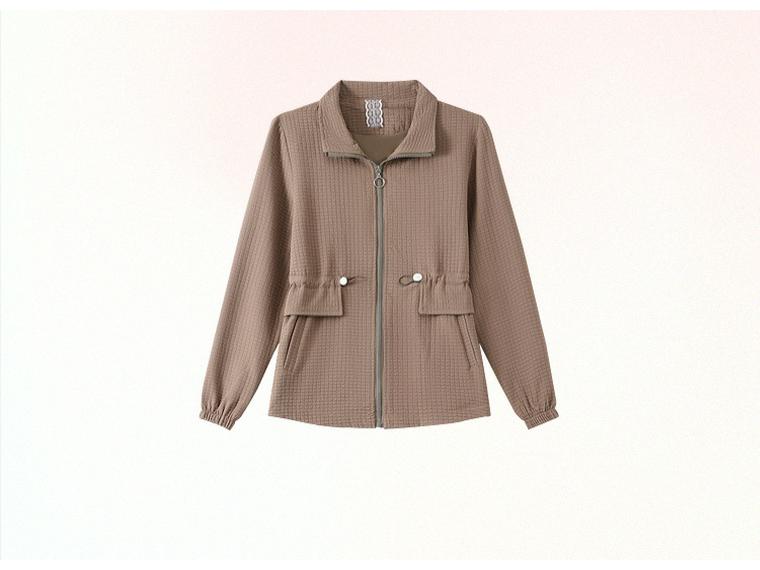2025 Autumn Style Turn-Down Collar Jacket for Middle-Aged Women