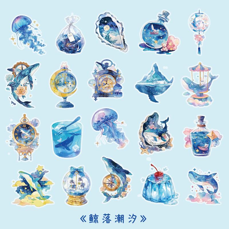 Island Letter PET Sticker Pack Fresh Fruit Dessert Journal Decoration Material for Scrapbook Craft Supply