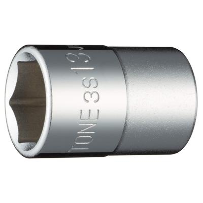 TONE Nástrčkový kľúč Uhol pohonu Šírka proti ploche 13 mm (Šesťhranné) 3S-13 9,5 mm (3/8")