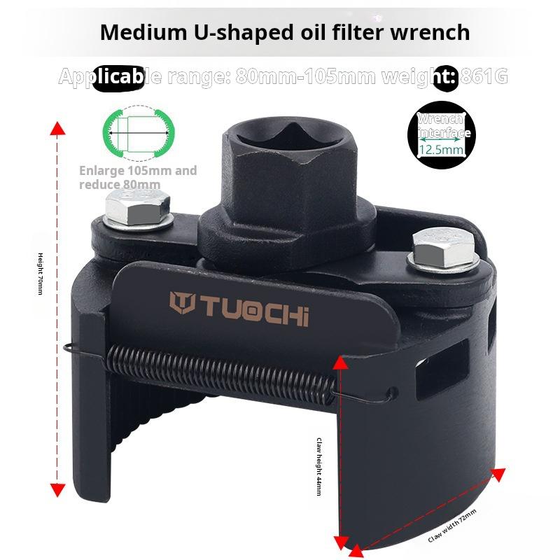 multifunctional Universal Adjustable in both directions Auto Repair Tools Oil filter wrench Special tools for disassembly M 80mm-105mm