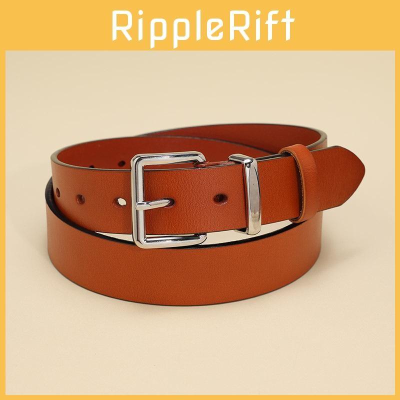 Leather Classic Cowhide Belt Stylish Durable Women Business Casual Accessory