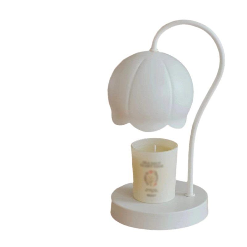 Minimalist Lily of the Valley Wax Melt Lamp Luxury Modern Candle Warmer Aromatherapy Light Bedroom Night Light Gift Ambient Lamp