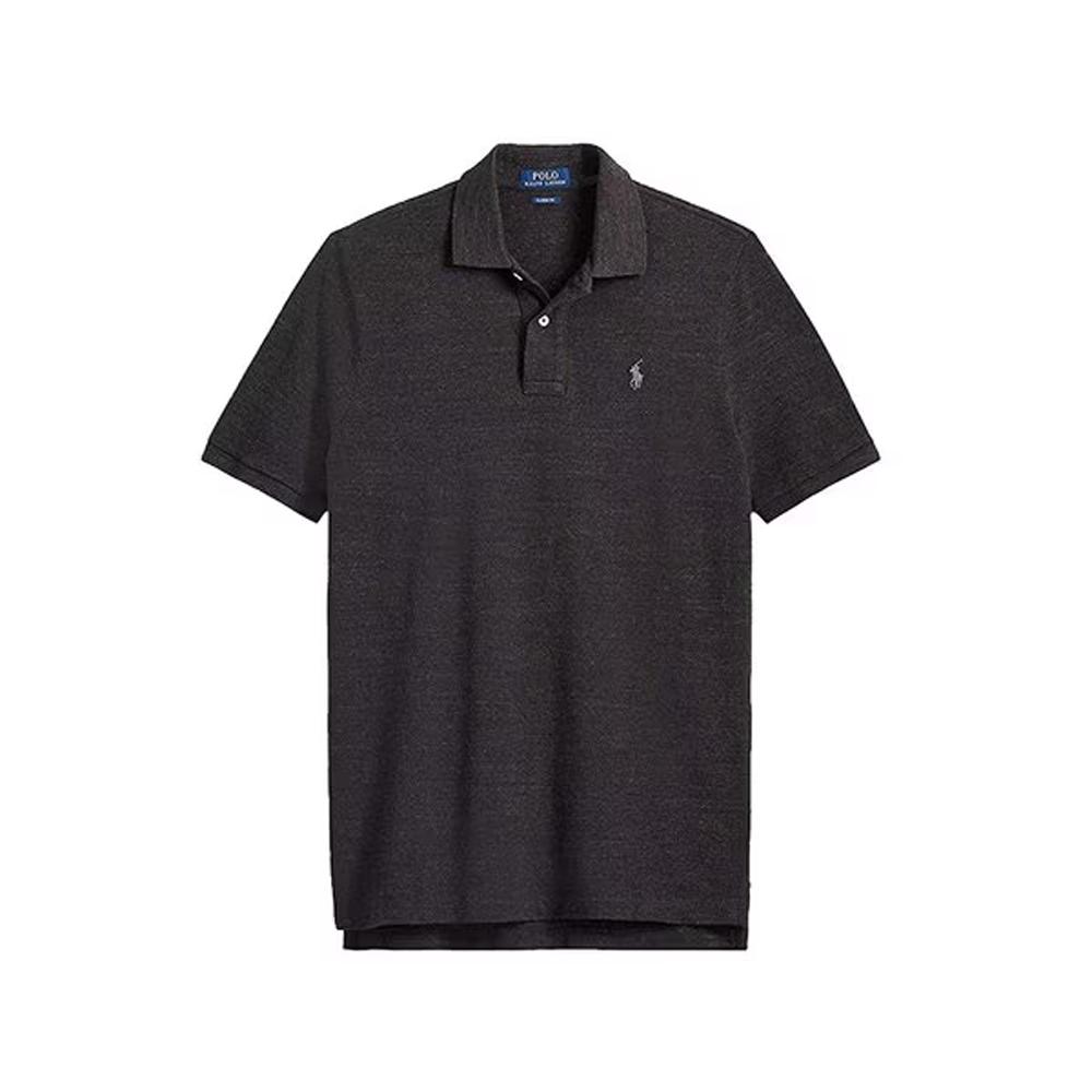 Polo Ralph Lauren SS22 Solid Color Short Sleeve Polo Shirt Men tops Black 710557751-053
