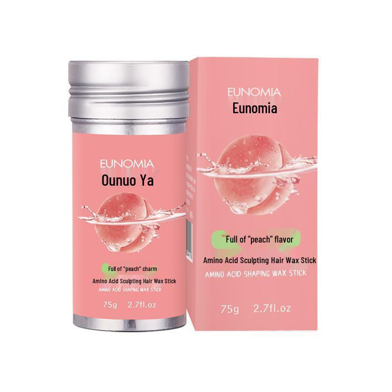 Peach Matte Hair Styling Wax Stick for Flyaway Control and Styling Standard Size