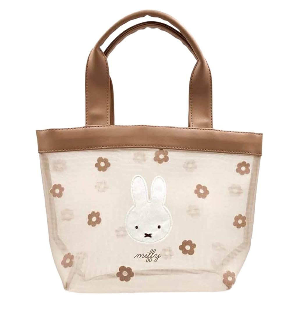 Marimo Craft Серия Miffy Cherry Fleur Сетчатая мини-сумка-тоут, Бежевая, Прибл.. Ш310 x В250 x Г110 мм (DBM-2605)