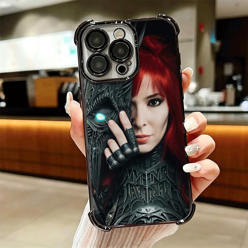 Mylene Farmer Soft Phone Case For iPhone 15 16 17 Air 14 Pro Max 16E Plus 13 12 Mini Plating Anti-Fall Fundas