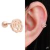 14K Gold Needle Rose Gold Rose Flower Layered Piercing (S8538879)