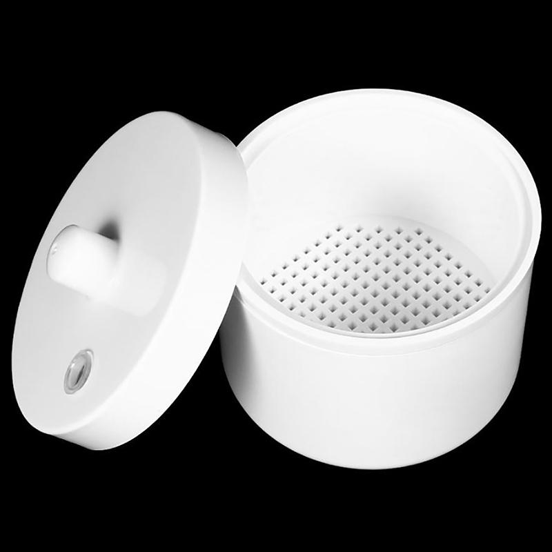 Nail Art Drill Bits Grinding Head Sterilizer Disinfection Box Nail Tool Cleaning Box Manicure Storage Case Clipper Accessories