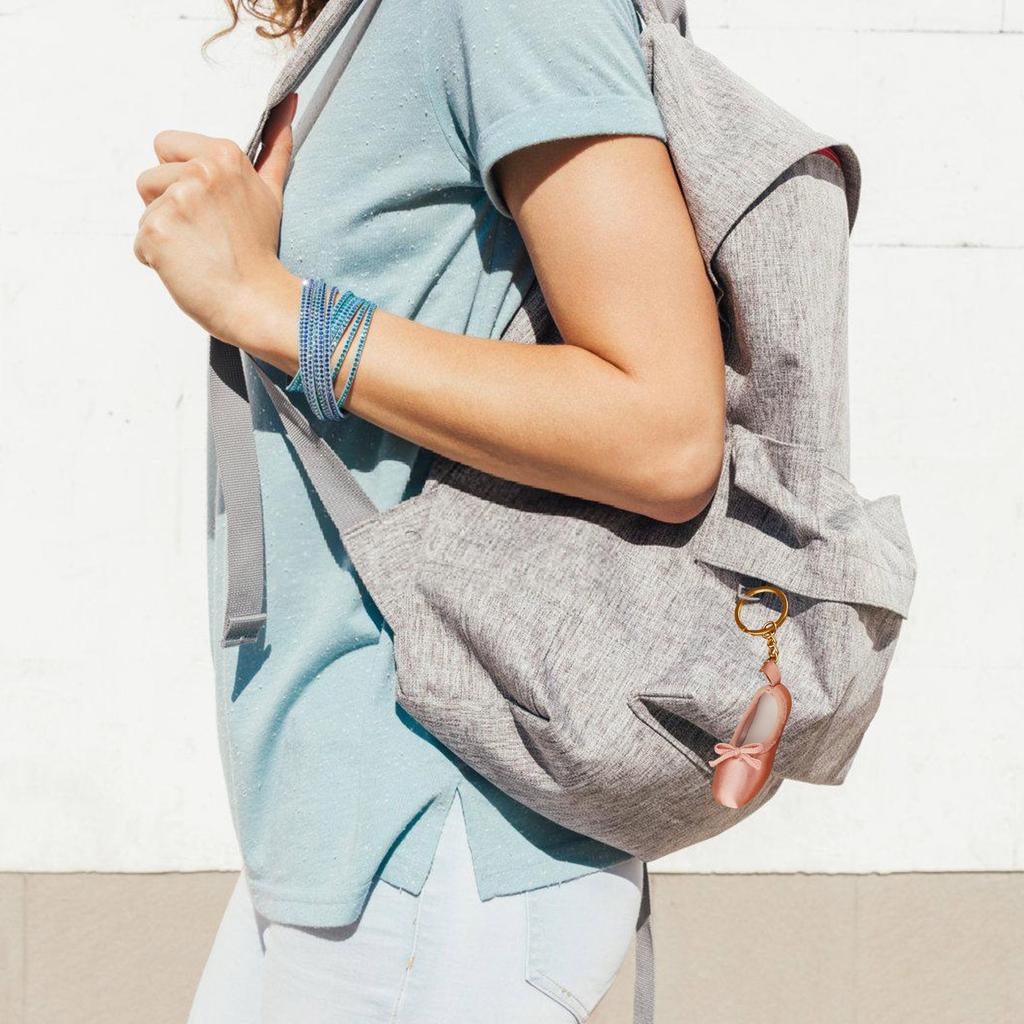 Handmade Ballet Slipper Keyring Stylish Mobile Phone Pendant Bag Accessory Lightweight Key Accessory Gift for Dancers