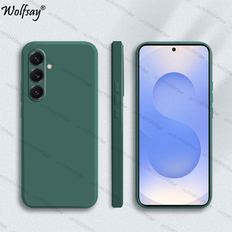 

Чехол для Samsung Galaxy S25 FE Чехол Противоударный Мягкий Оригинальный Жидкий Силиконовый Задний Чехол Samsung S25 FE Чехол Для Samsung S25 FE For Samsung S25 FE