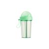 Creative Water Cup,One Cup Of Two Different Drinks Two Straws Couple Outdoor Drinking Cup For Camping Hiking Backpacking Travel